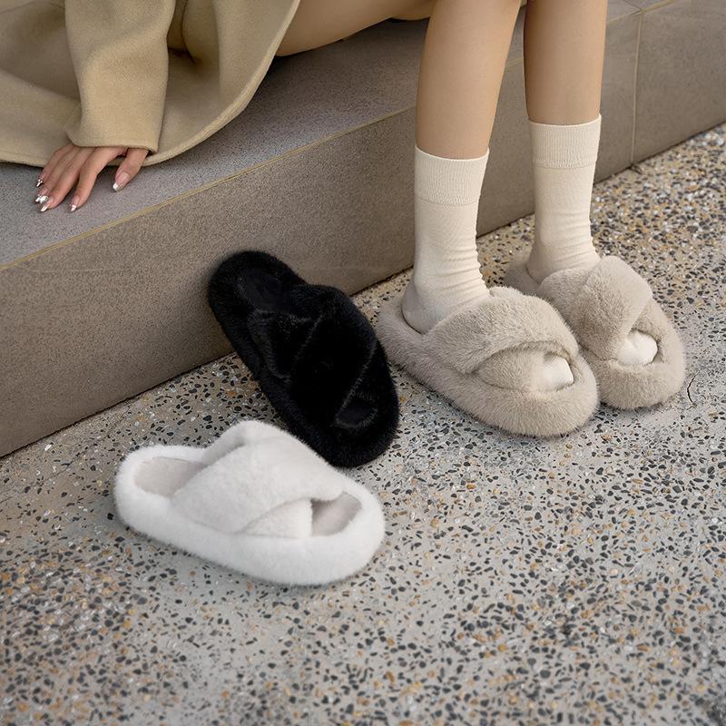 MAO MAO Shoes Women's Home Anti-slip and Warm Cotton Slippers