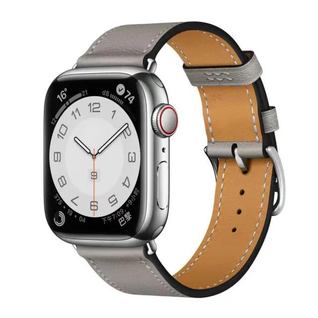 Genuine Leather Bracelet Strap For Apple Watch Band Ultra 49mm 46mm42mm 45mm 41mm 44mm 40mm Bracelet iWatch 11 10 9 8 7 6 5 4 SE