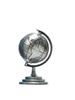 Vintage Globe Model Alloy Small World Globle Decoration Crafts Mini Educational Globe of Earth for Home Office Desk Decor Gift