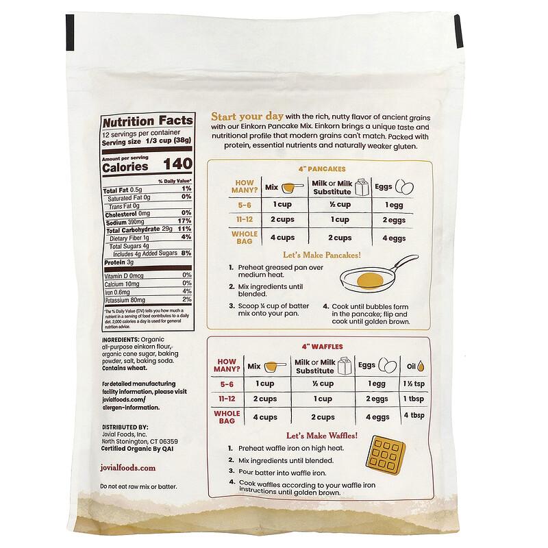 Einkorn Pancake & Waffle Mix, 16 Oz (454 G)