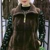 Light Mother Double-sided Thickened Mink Velvet Vest Women Wear Fat Top In Winter, Autumn Fur Vest