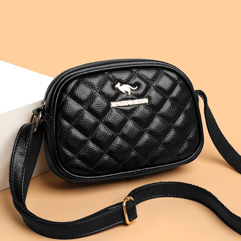Small Square Bag Lingge Women's Shoulder Bag Large Capacity Crossbody Bag