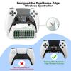 Mini Keypad Chatpad Bluetooth-Compatible Wireless Keyboard Green Backlight Built-in Speaker for PS5 Elite Handle