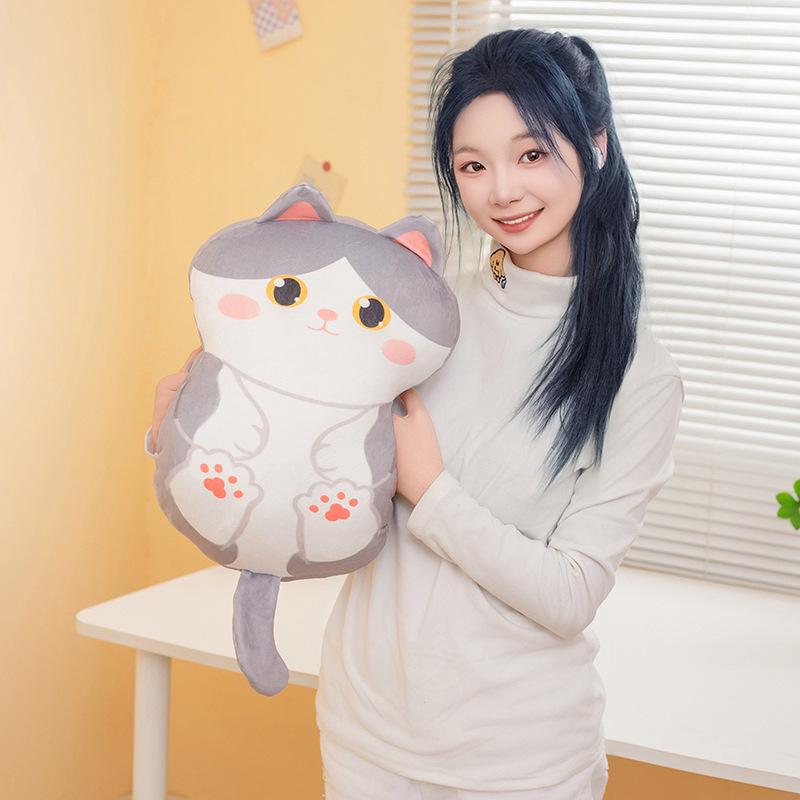 Cute Soft Cat Hand Warmer Pillow Plush Toy Doll Cat Doll Girl Lunch Break Pillow Rag Doll