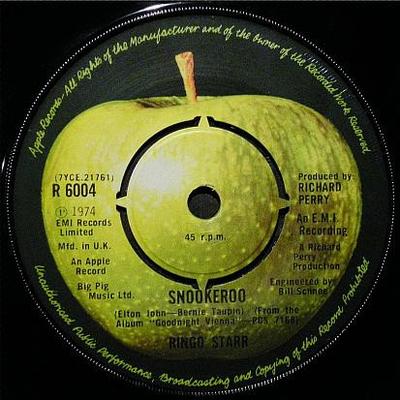 Disque 7 pouces RINGO STARR - Snookeroo R6004 Apple Records 1975 Royaume-Uni Rock Occasion