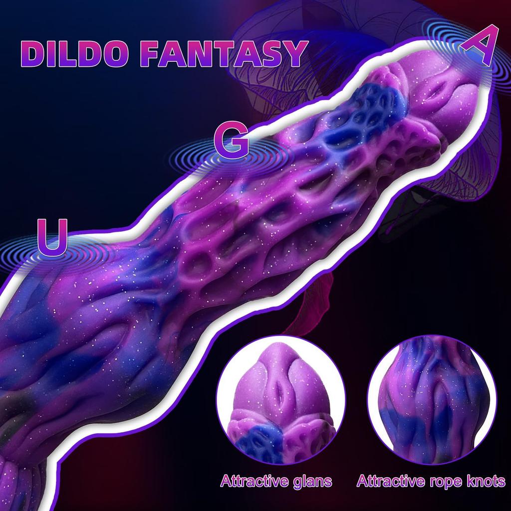 Dildo Monster Dog Dick Simulation Penis Liquid Silicone Mixed Color Harem Expansion Anal Plug SM Sexual Product