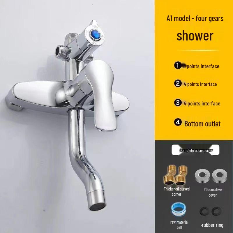 Intelligent All-Copper Digital Display Shower Set with Adjustable Temperature and Pressure for Home Use
