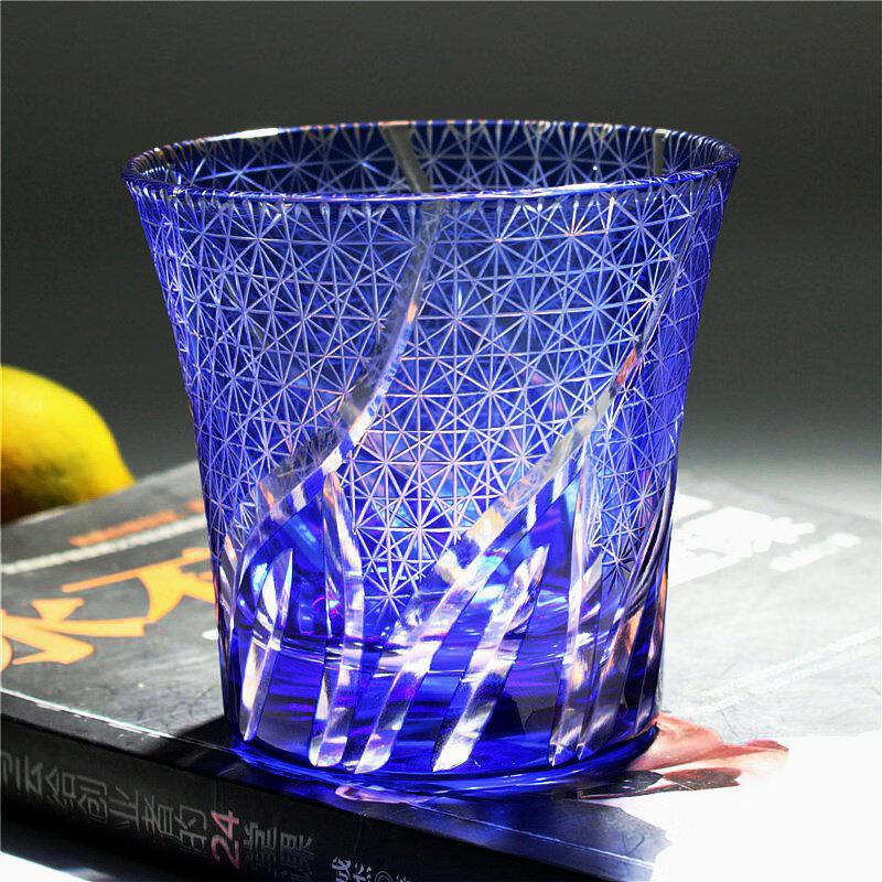 Handmade Japanese Edo Kiriko Crystal Whiskey Glass