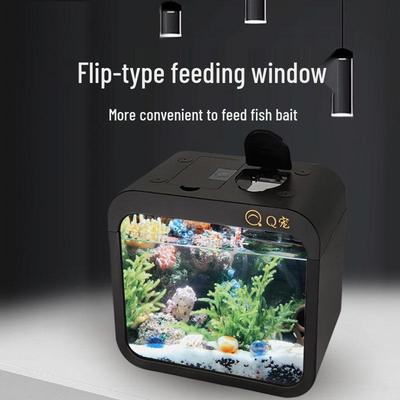 Small Transparent Acrylic Betta & Goldfish Tank with Building Blocks