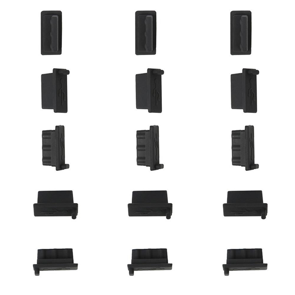 USB Dust Plug Charger Port Cover Cap Female Jack Interface Universal Silicone Dustproof Protector Tablet PC Notebook Laptop2