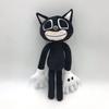 2pcs 30cm Sirenhead Plush Toys Siren Head Plush Dolls Scary Black Cartoon Cat Toy Soft Stuffed Animals Figure Toys for Baby Gift