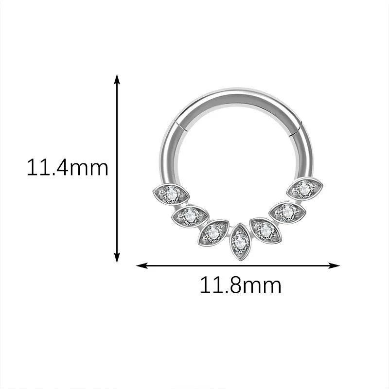 ASTM F136 Titanlegierung Mode Piercing Schmuck Mehrere Stile für Ohrbrücke, Brustwarzen-Barbell, Nasenring | Festival & Party