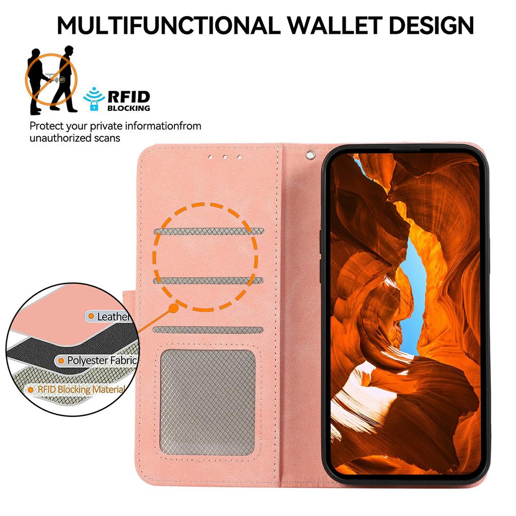 For Xiaomi Redmi 15 4G (EU) (171mm) Case Color Splicing Leather Flip Phone Cover RFID Blocking