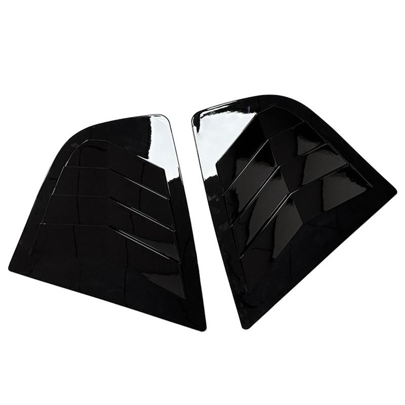 For Honda Fit Jazz 2009 2010 2011-2013 ABS Plastic Rear Window Quarter Louver Cover Side Vent Trim Car Adhesive Accessories