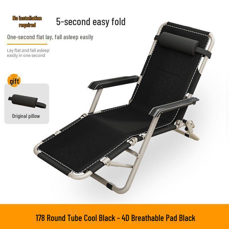 Reclining Foldable Lounge Chair for Napping, Office, or Home Use