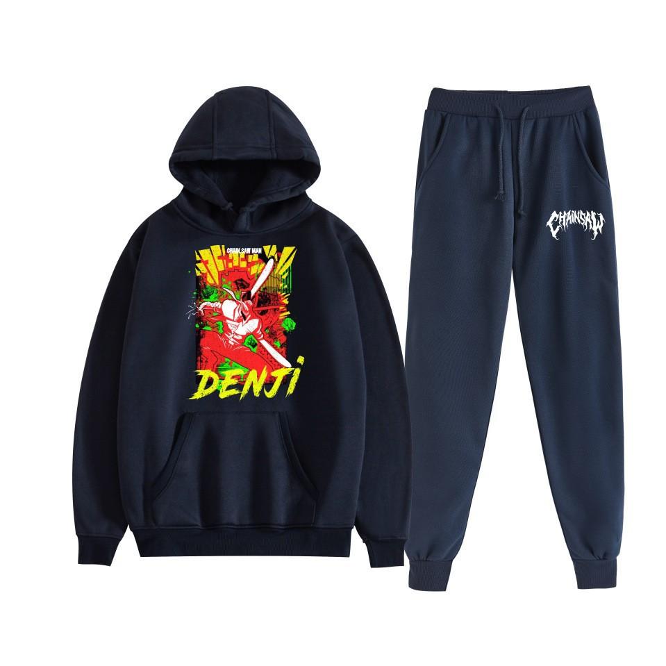 Chainsaw Man Chainsaw Man Anime Loose Hooded Sweater Set Hoodie Spot