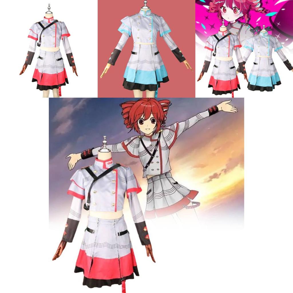 Adorable Teto Cosplay Costume For Girls In Blue And White Sweet Style For Anime Events