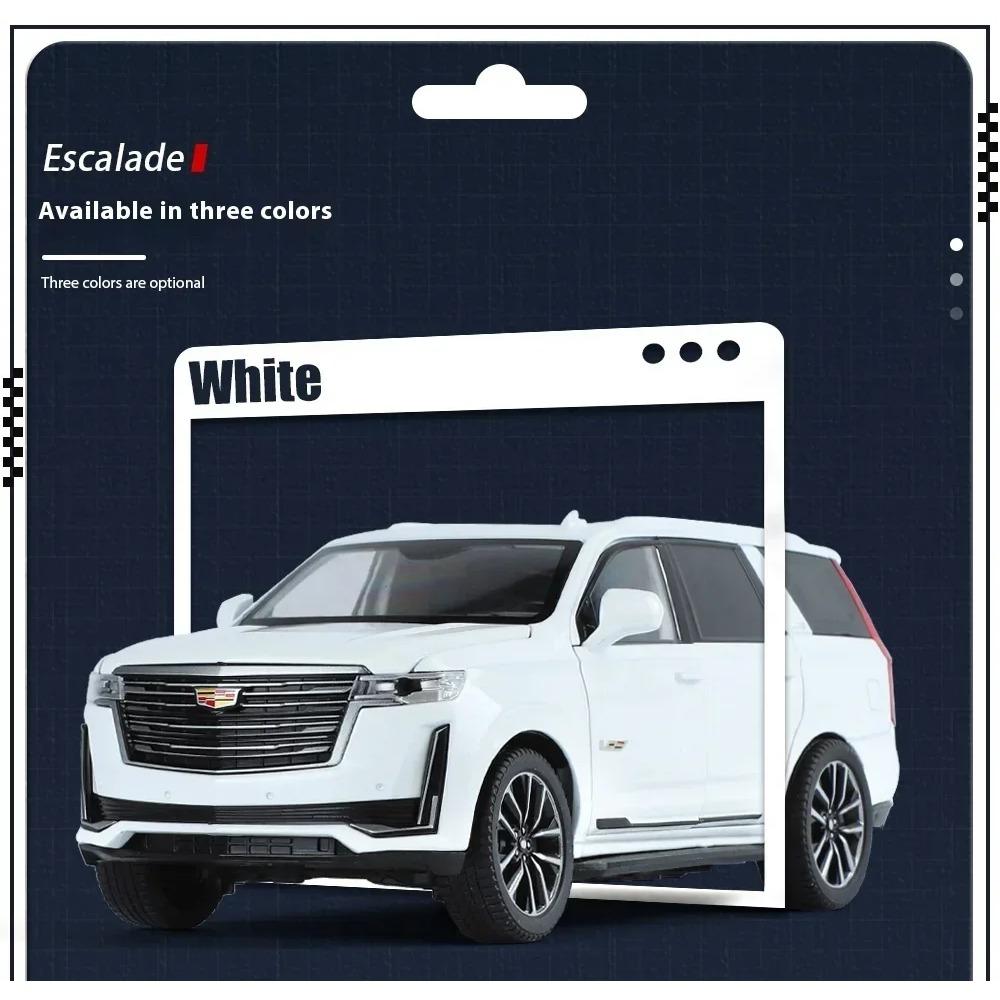 1/24 Scale Cadillac Escalade SUV Alloy Car Diecast Metal Model Collect Hobby Model Ornaments Gift for Friend Boy Display Ornament C394