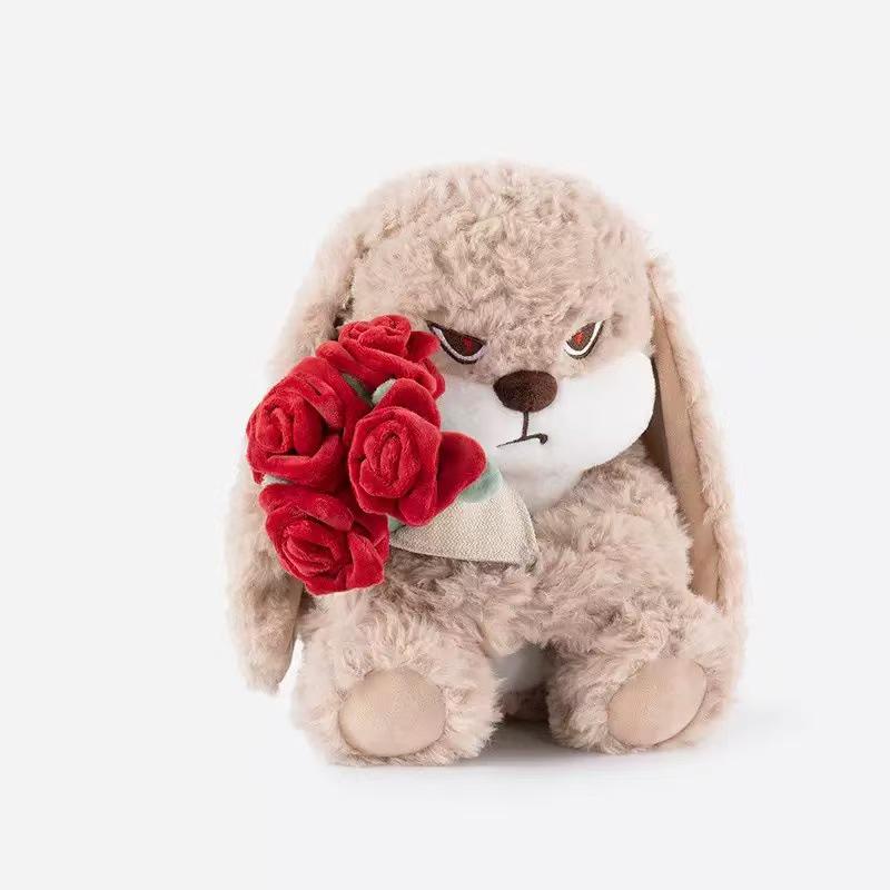 Lop-Eared Rabbit Plush Toy – Children's Hug Pillow and Bedtime Companion