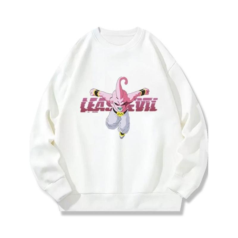 

Dragon Ball Fleece Lined Crew Neck Sweatshirt, Cotton-Bamboo Blend, Warm Winter Casual Layer S
