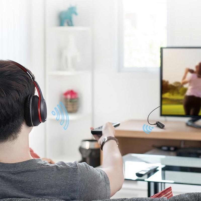 Double Function Bluetooth-compatible 5.3 Transmitter Receiver 2400Mhz 1200Mbps for Fast Wireless Auditory Connection