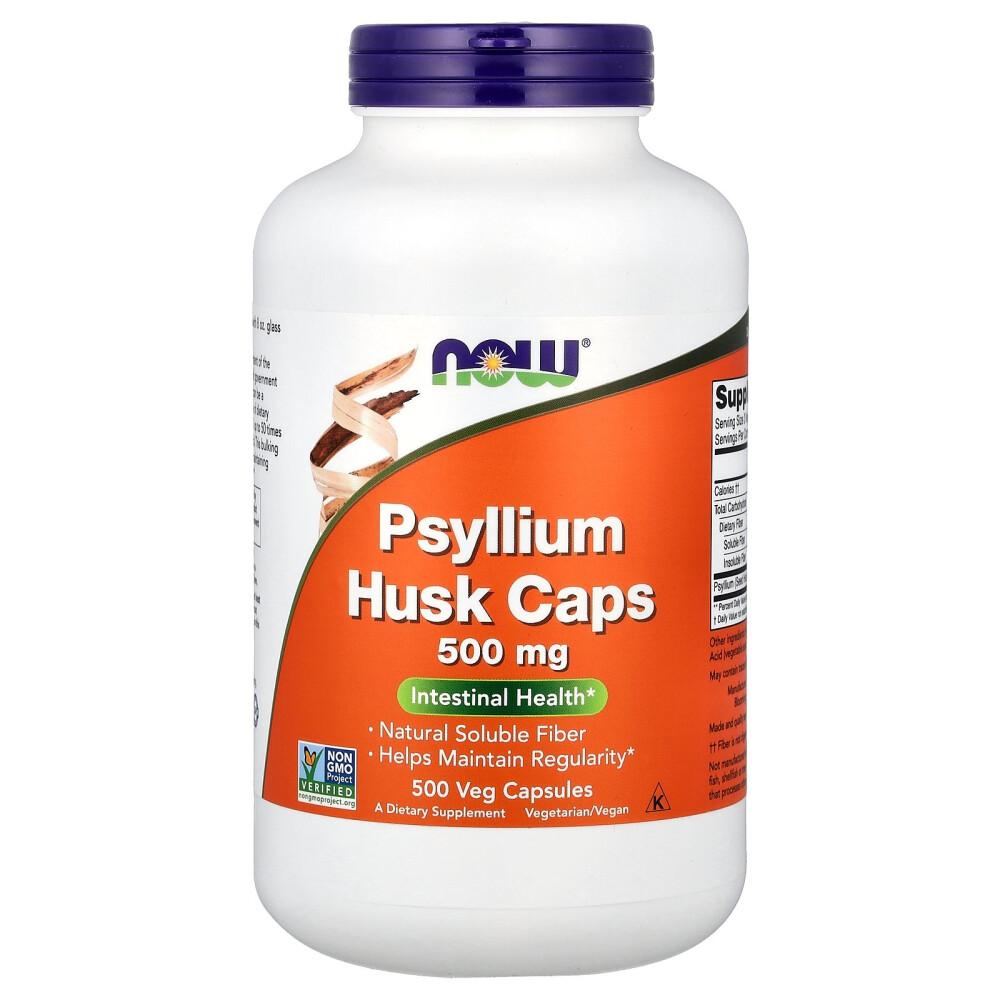 

Now Foods Psyllium Husk 500mg Veg Capsules, 500 Count 500 pcs - 1 ea