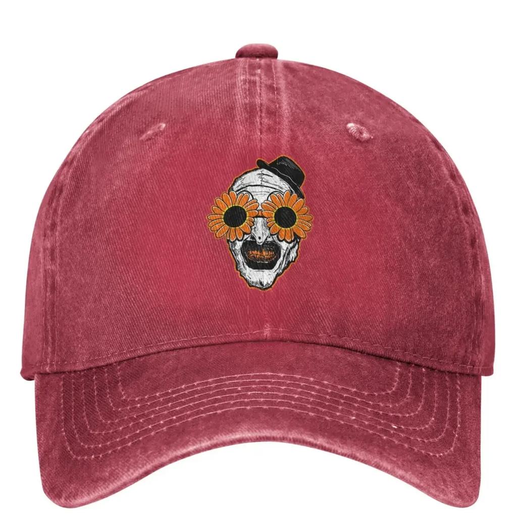 Terrifier Movie Baseball Cap Sunflower Sunglasses Horror Clown Cool Couple Women Trucker Hat SunProof Camping Baseball Caps