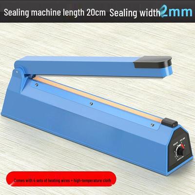 Hand Impulse Heat Sealer with Cutter for Food Bags, 20cm CN Plug (adapter Included)