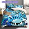 Biancheria da letto con motivo Squirtle Decorazione per la casa Regalo di compleanno (1 * copripiumino + 2 * federa, senza nucleo)