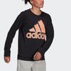 adidas Big Logo Print Sweatshirt Women Tops Black HB5105