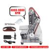 350W 9000RPM Mini Electric Belt Sander Machine Adjustable Speed Grinding Polishing Machine Multifunctional Iron Angle Grinder