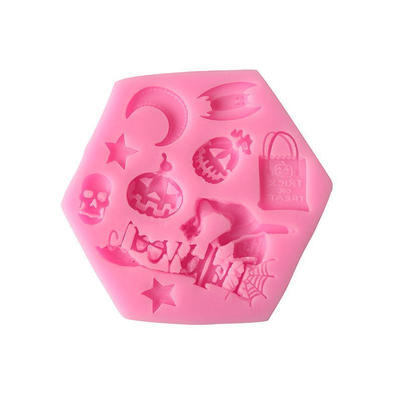 Halloween Fashion Creative Cute Baking Mould Fondant Cookie Cake Sugarcraft Plunger Cutters Mold Tools