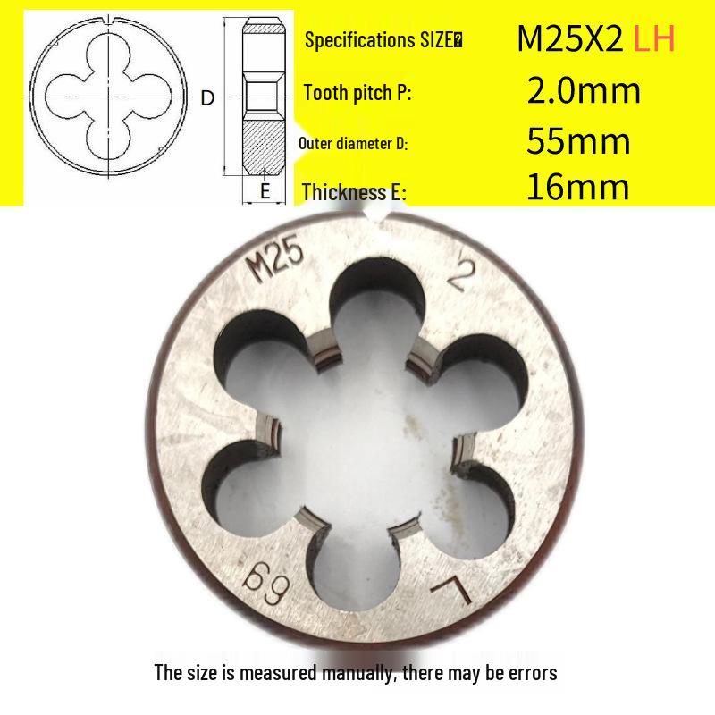 Kulatá vratidlo M24-M26 x 0,5-3 mm, Chod vpřed/vzad, Pravý/Levý závit
