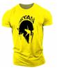 Retro Spartan Unisexs Tshirt Printed Short Sleeved Top Oversized Fashionable Oversized Fitness and Sports Unisexs Clothing Tshirt
