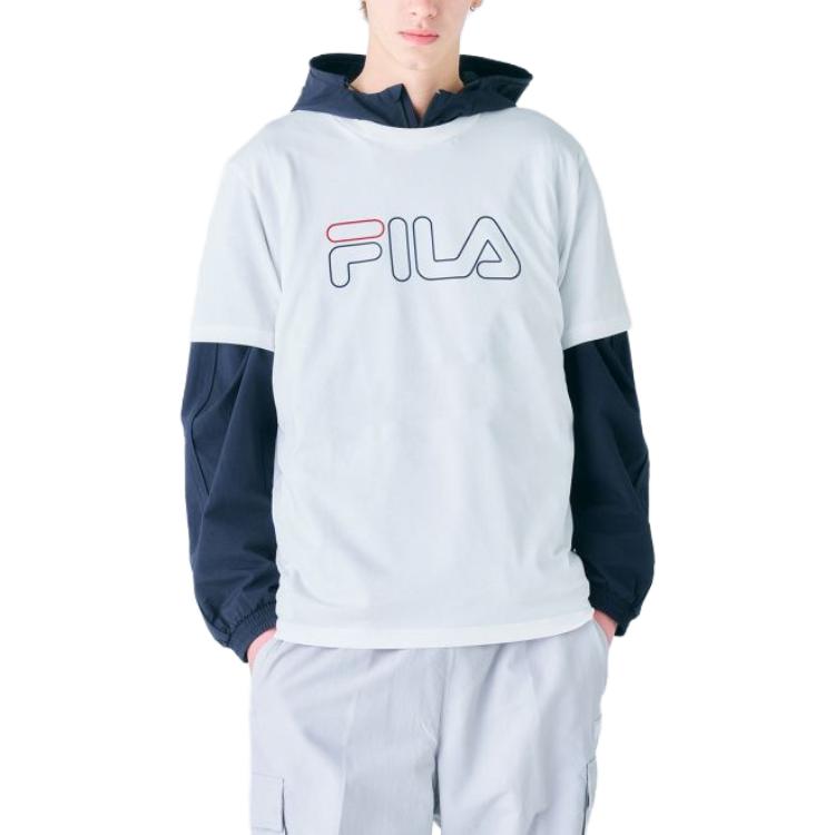 Fila T Shirts Men's White Crew Neck Moderate Straight Fit FS2RSF2102X-OWH