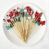100/50 Pezzi Spiedini Usa e Getta in Bambù Bianco Perla per Matrimonio, Stuzzicadenti in Legno per Cocktail, Spiedini Forchetta per Frutta e Snack, Stoviglie per Feste di Matrimonio