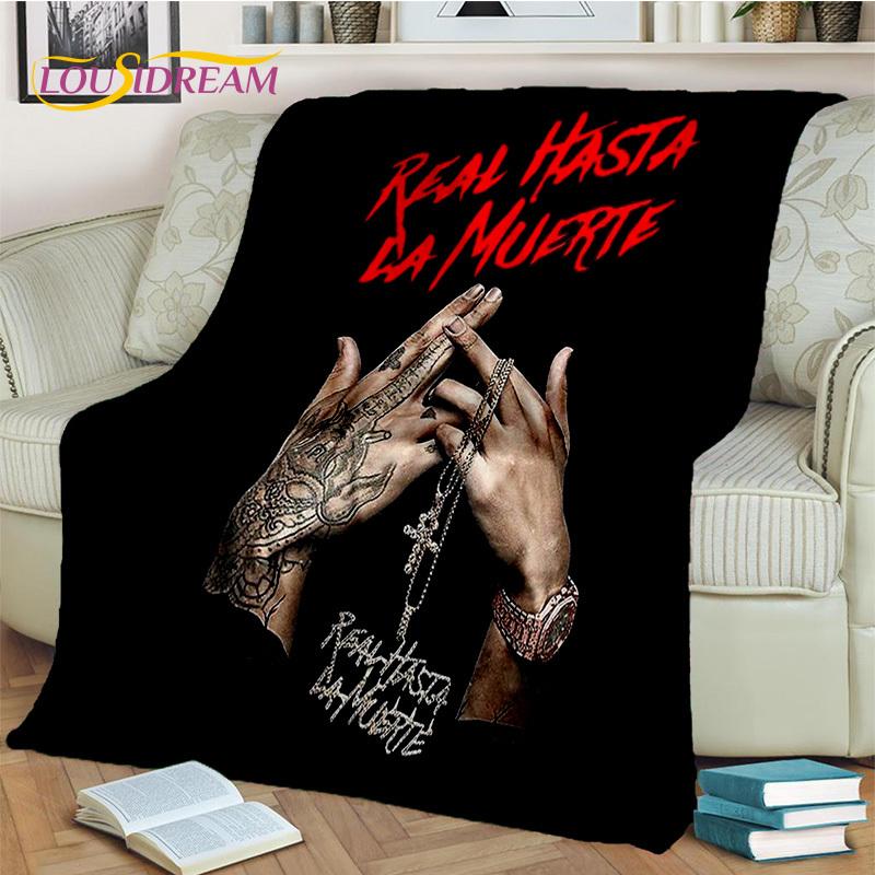 Hip Hopo dainininkas Free Anuel AA reperis pledas, minkštas plonas pledas namams, miegamajam, lovai, sofai, iškylai, kelionėms, biurui, vaikams