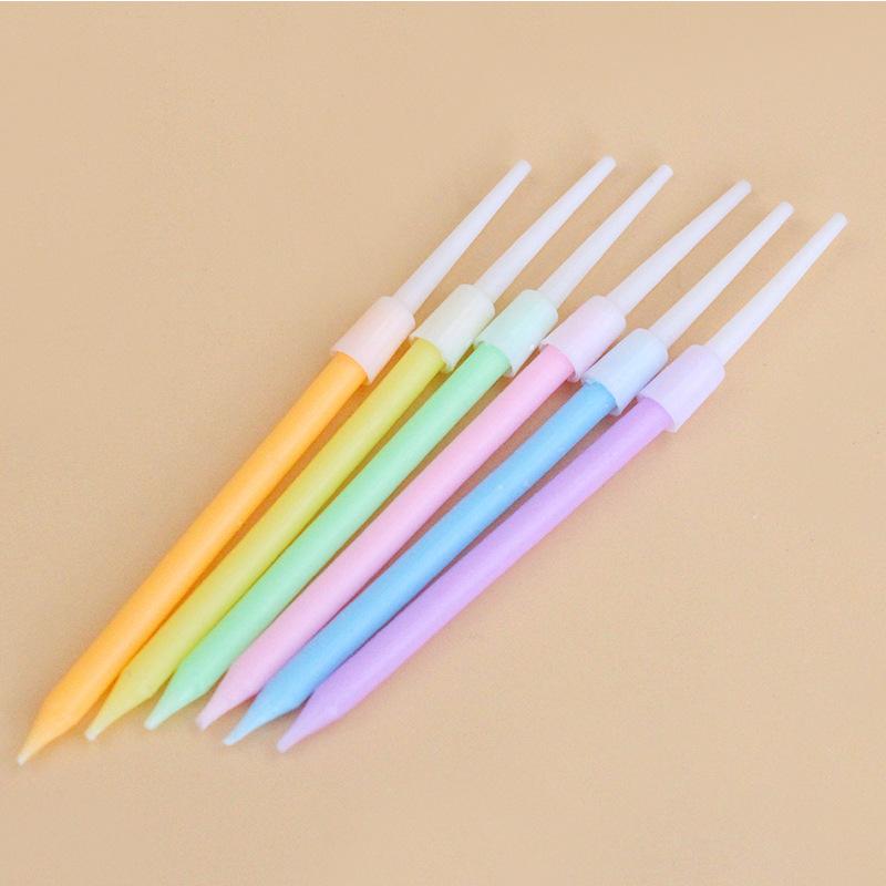 Suction Card Macaron Color Personalized Children's Creative Party Birthday Cake Decoration Candle