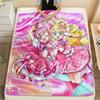 Pretty Cure Best Friends pattern Flannel Blanket, High quality Comfortable for All Seasons, Home Decor, Warmth and Comfort, Perfect for Gifts.