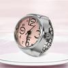 Anello per orologio da uomo e da donna, con dito rotondo, gioielli al quarzo, anello in acciaio inossidabile, amante, coppia di orologi