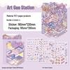 Miniature 3D Zoo Landscape Stickers: Meow Meow Series - Children's Toy Cabin