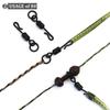 20 Stück Schnellwechsel-Flexi-Ringwirbel mit Ringhaken UK-Größe 8 und 11 Karpfenangelzubehör QC Kwik Wirbel Chod Ronnie Rig