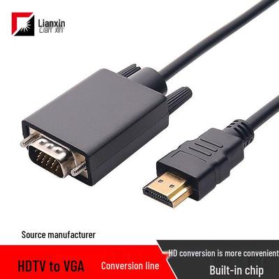 HDMI To VGA Adapter Cable with Chip for Computer, Laptop, Monitor, Projector Conversion