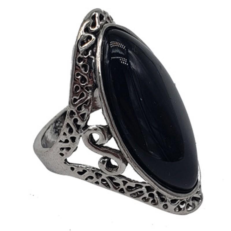 Ofertas Vintage Bohemian Style 6 Colors Oval Stone Finger Rings Zircon for Women Engagement Wedding Bridal Size 6 -11