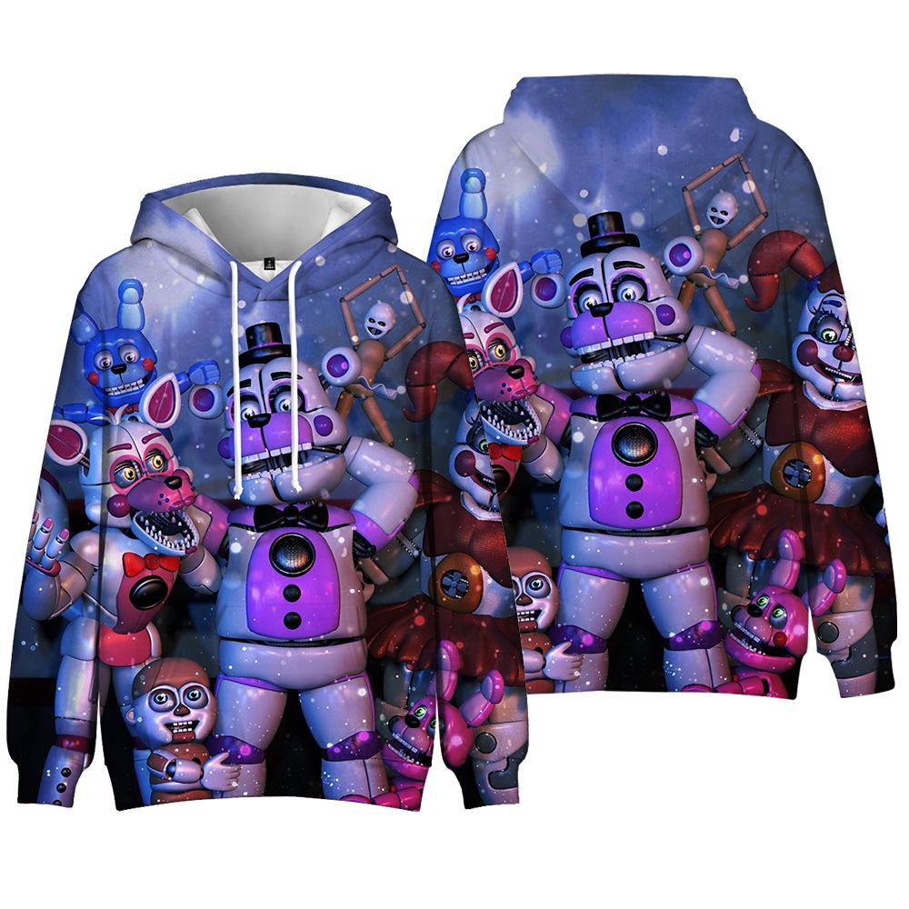

Толстовка Five Nights at Freddy s Merch Tie Dye, уличная одежда, толстовка с капюшоном в стиле аниме для мужчин и женщин, пятна для косплея