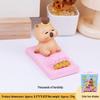 Zen Capybara Phone Stand: Perfect Office Desktop Ornament for Drama Watching