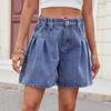 Women Jean Shorts High Waisted Stretchy Summer Denim Shorts
