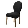 1PCS Jacquard Chair Cover Nordic Elastic Dining Room Chair Slipcover Round Back Furniture Protector for Kitchen Home Wedding