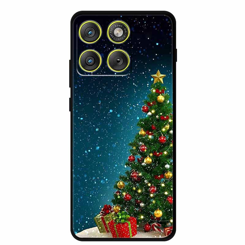 Christmas Phone Cases For Motorola Edge 70 5G Case Silicone Soft Back Cover Christmas Tree for Moto X70 Air 5G Edge70 Back Cover