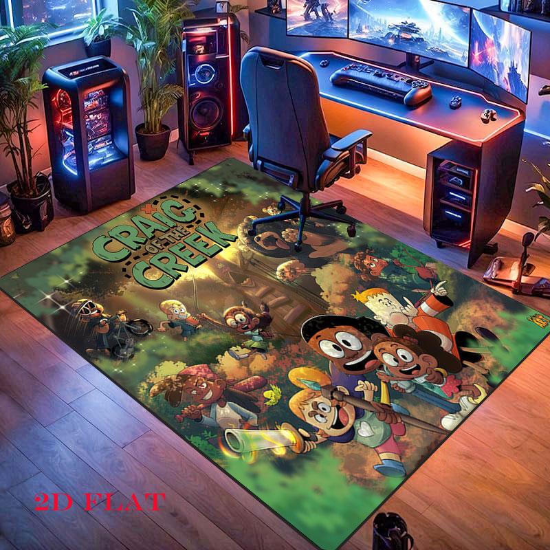 Creek Hideout Carpet Rug for Living Room Bedroom Home Sofa Decoration,Kids play Nonslip Floor Mat